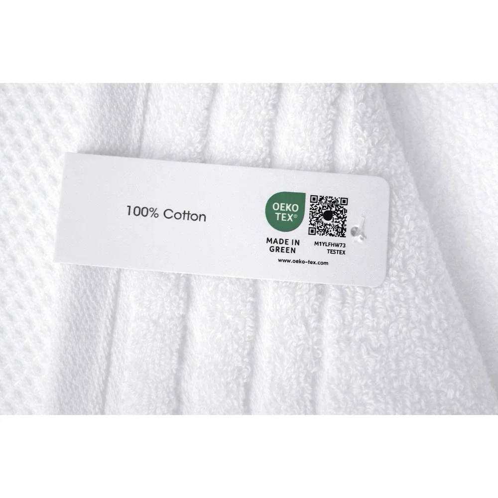 Hotel Balfour Luxury‎ White Waffle Weave 100% Cotton 2 Bath Sheets 30